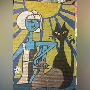 Marker on cardboard ‘print’